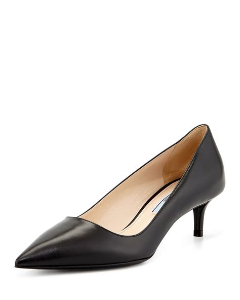 prada low heel pump